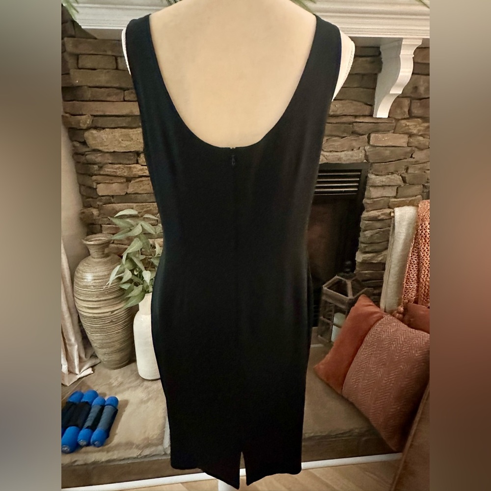 Elegant Sylvia Heisel Black Sleeveless Dress - Picture 3 of 6